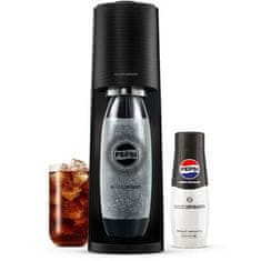 SodaStream Výrobník sody TERRA Black Pepsi Zero Mpack