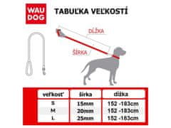 WAUDOG Nylonové vodítko kárované 152 - 183cm M červená