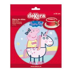 Dekora Jedlý papier prasiatko Peppa a jednorožec 20 cm