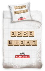 Carbotex Prikrývka na posteľ Scrabble Good Night 140×200 cm, 70×90 cm