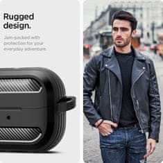 Spigen SPIGEN RUGGED ARMOR SAMSUNG GALAXY BUDS 3/3 PRO MATTE BLACK