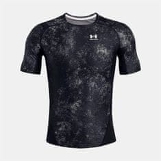 Under Armour Under Armour HG IsoChill Prtd SS Pánske kompresné tričko - čierno/biele