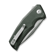 Civilight C23006-2 Regulatron vreckový nôž 7,6 cm, Satin, zelená, Micarta