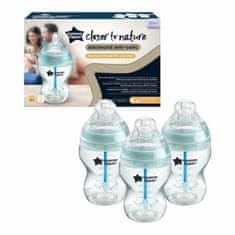 Tommee Tippee CTN Dojčenská Fľaša ADVANCED ANTI-COLIC pomalý prietok 3x260 ml, 0m+