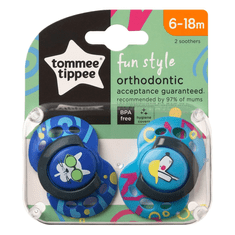 Tommee Tippee CTN Fun, Silikónový cumlík 6-18mes, 2 ks