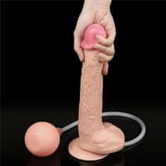 XSARA Velké dildo 29 cm s ejakulací penis penetrátor na přísavce - 72992681