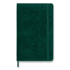 Moleskine Zápisník Velvet - tvrdé dosky L, linajkový, zelený