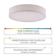 PAUL NEUHAUS VÝPREDAJ VZORKY LEUCHTEN DIRECT LED stropné svietidlo, kruhové, Smart Home, RGB plus W, biele RGB plus 3000-5000K MEDION LD 18428-16