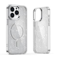 MG Glitter MagSafe kryt na iPhone 16, biely