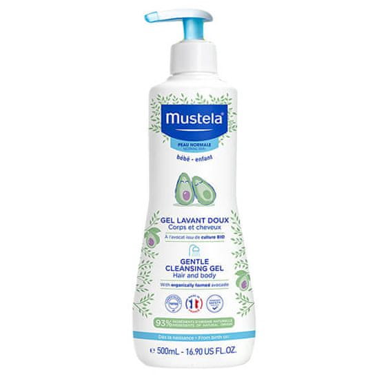 Mustela Dětský jemný čisticí gel na tělo a vlasy (Gentle Cleansing Gel) 500 ml