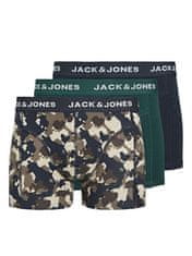 Jack&Jones 3 PACK - pánske boxerky JACCAMOFLAGE 12259089 Navy Blazer (Veľkosť S)