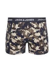 Jack&Jones 3 PACK - pánske boxerky JACCAMOFLAGE 12259089 Navy Blazer (Veľkosť M)