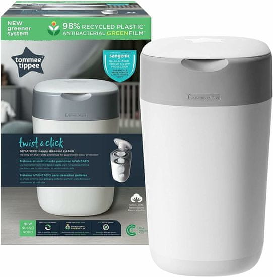 Tommee Tippee Twist & Click Kôš na plienky, biely