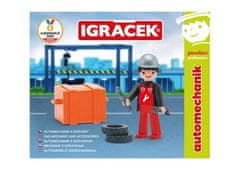 Igráček Automechanik - figurka s nářadím