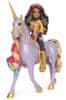 Unicorn Academy Světelný jednorožec Wildstar 28 cm s panenkou Sophia 24 cm