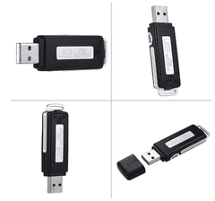 HNSAT USB nahrávač - diktafón 4 GB/8 GB/16GB s detekciou zvuku VOX (8 GB) - Hnsat