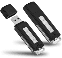 HNSAT USB nahrávač - diktafón 4 GB/8 GB/16GB s detekciou zvuku VOX (8 GB) - Hnsat