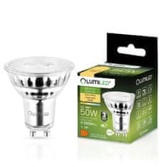 LUMILED 10x LED žiarovka GU10 6W = 50W 580lm 3000K Teplá biela 38°