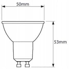 LUMILED 10x LED žiarovka GU10 6W = 50W 580lm 3000K Teplá biela 120°