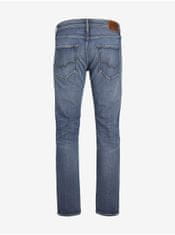 Jack&Jones Modré pánske straight fit džínsy Jack & Jones Mike 31/32