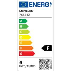 LUMILED 10x LED žiarovka GU10 6W = 50W 580lm 6500K Studená biela 120°