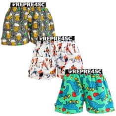 Represent 3PACK pánske trenky exclusive Mike (R4M-BOX-07081016) - veľkosť L