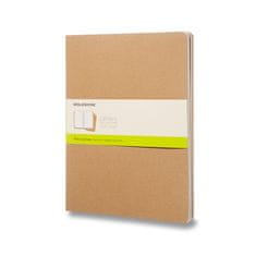 Moleskine Zošity Cahier - tvrdé dosky XXL, čistý, 3 ks, kartón