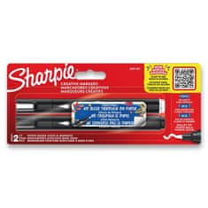 Sharpie Akrylový popisovač Acrylic Marker Bullet sada 2 farby, čierna a biela