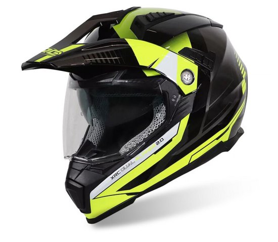 XRC Helma na moto Dual Alpiner 2.0 ECE06 black/fluo yellow