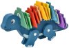 Adam toys Edukačná hračka puzzle s číslami, Dinosaurus - modrý