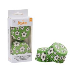 Decora Košíčky na muffiny 36 ks futbal 50 x 32mm