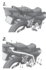 SHAD Montážna sada pre Horný kufor Top master Y0XJ17ST YAMAHA XJR 1300