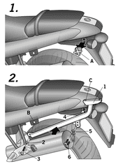 SHAD Montážna sada pre Horný kufor Top master W0RR82ST R 850 R / R 1150 R