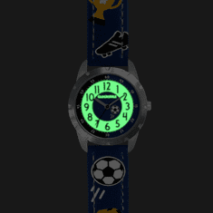 CLOCKODILE Chlapčenské hodinky Luminous Blue FOOTBALL