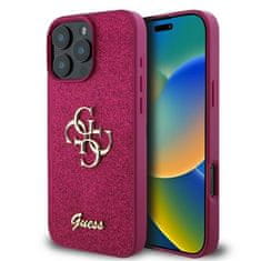 Guess Originálny pevný kryt Fixed Glitter Big 4G GUHCP16XHG4SGU pre iPhone 16 Pro Max svetlofialový