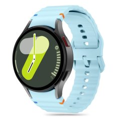 Tech-protect Silicone Sport remienok na Samsung Galaxy Watch 4 / 5 / 5 Pro / 6 / 7 / FE, sky blue