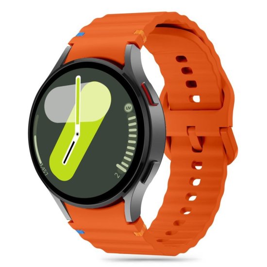 Tech-protect Silicone Sport remienok na Samsung Galaxy Watch 4 / 5 / 5 Pro / 6 / 7 / FE, orange