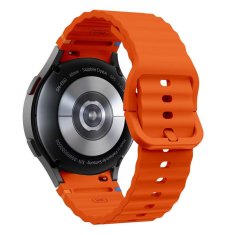 Tech-protect Silicone Sport remienok na Samsung Galaxy Watch 4 / 5 / 5 Pro / 6 / 7 / FE, orange