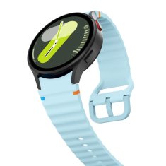 Tech-protect Silicone Sport remienok na Samsung Galaxy Watch 4 / 5 / 5 Pro / 6 / 7 / FE, sky blue