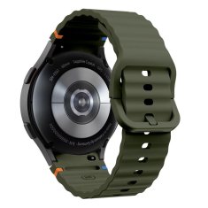 Tech-protect Silicone Sport remienok na Samsung Galaxy Watch 4 / 5 / 5 Pro / 6 / 7 / FE, army green