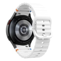 Tech-protect Silicone Sport remienok na Samsung Galaxy Watch 4 / 5 / 5 Pro / 6 / 7 / FE, white