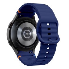 Tech-protect Silicone Sport remienok na Samsung Galaxy Watch 4 / 5 / 5 Pro / 6 / 7 / FE, navy blue