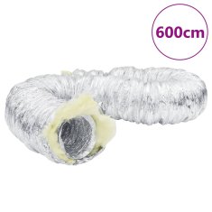 shumee vidaXL Ventilačné potrubie izolované hliníkové 6 m Ø12,5 cm