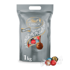 LINDT LINDOR zmes praliniek strieborná 1000g