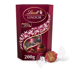 LINDT Lindor pralinky DOUBLE chocolate 200g