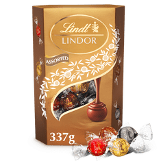 LINDT LINDOR zmes praliniek 337g