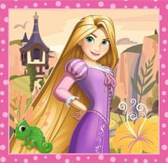 Trefl Puzzle Disney princeznej: Vaina, Locika a Snehulienka 3v1 (20,36,50 dielikov)