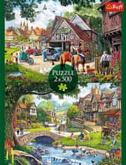 Trefl Puzzle Idylický život 2x500 dielikov