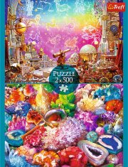 Trefl Puzzle Vesmír a kryštály 2x500 dielikov