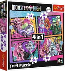 Trefl Puzzle Monster High: Elektrizujúci deň 4v1 (35,48,54,70 dielikov)